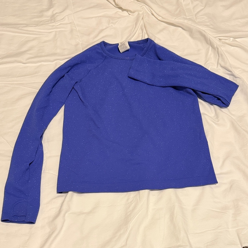 Athleta Girl Sparkling Blueish Purple Top